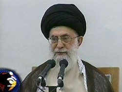 аятолла Али Хаменеи, руководитель Исламской республики Иран 