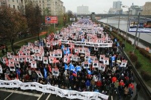 Уличные марши в Москве прошли спокойно