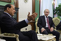 Начались переговоры Путина и Берлускони