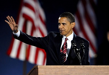 Барак Обама, избранный президент США 
