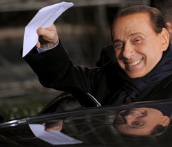 Сильвио Берлускони, премьер-министр Италии 
