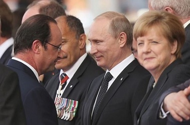 Встреча Путина с европейскими лидерами началась в Кремле